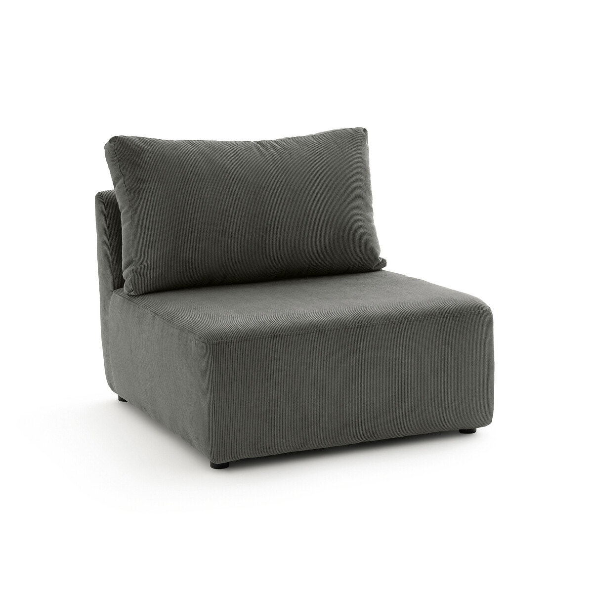 La Redoute Interieurs Πολυθρόνα χωρίς μπράτσα από κοτλέ βελούδο Π85xΥ67cm