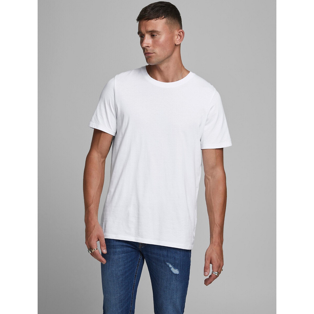 ΑΝΔΡΑΣ | Μπλούζες & Πουκάμισα | T-shirts Μπλούζα με στρογγυλή λαιμόκοψη από βιολογικό βαμβάκι
