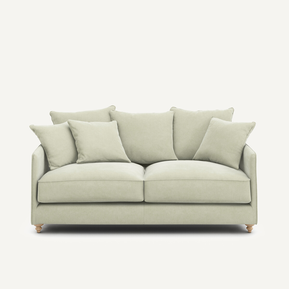 Πτυσσόμενος καναπές από βελούδο stonewashed Μ105xΠ184xΥ93cm