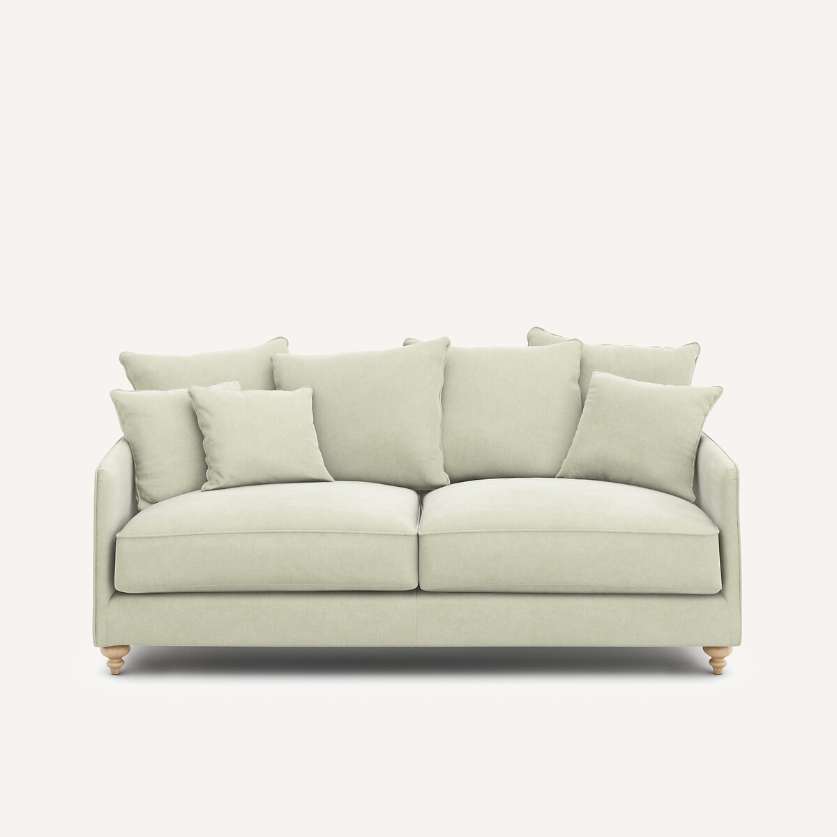 Πτυσσόμενος καναπές από βελούδο stonewashed Μ105xΠ204xΥ93cm