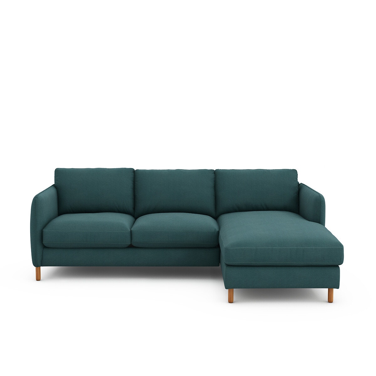 Πτυσσόμενος γωνιακός καναπές από βαμβάκι πολυέστερ Μ95xΠ240xΥ86cm