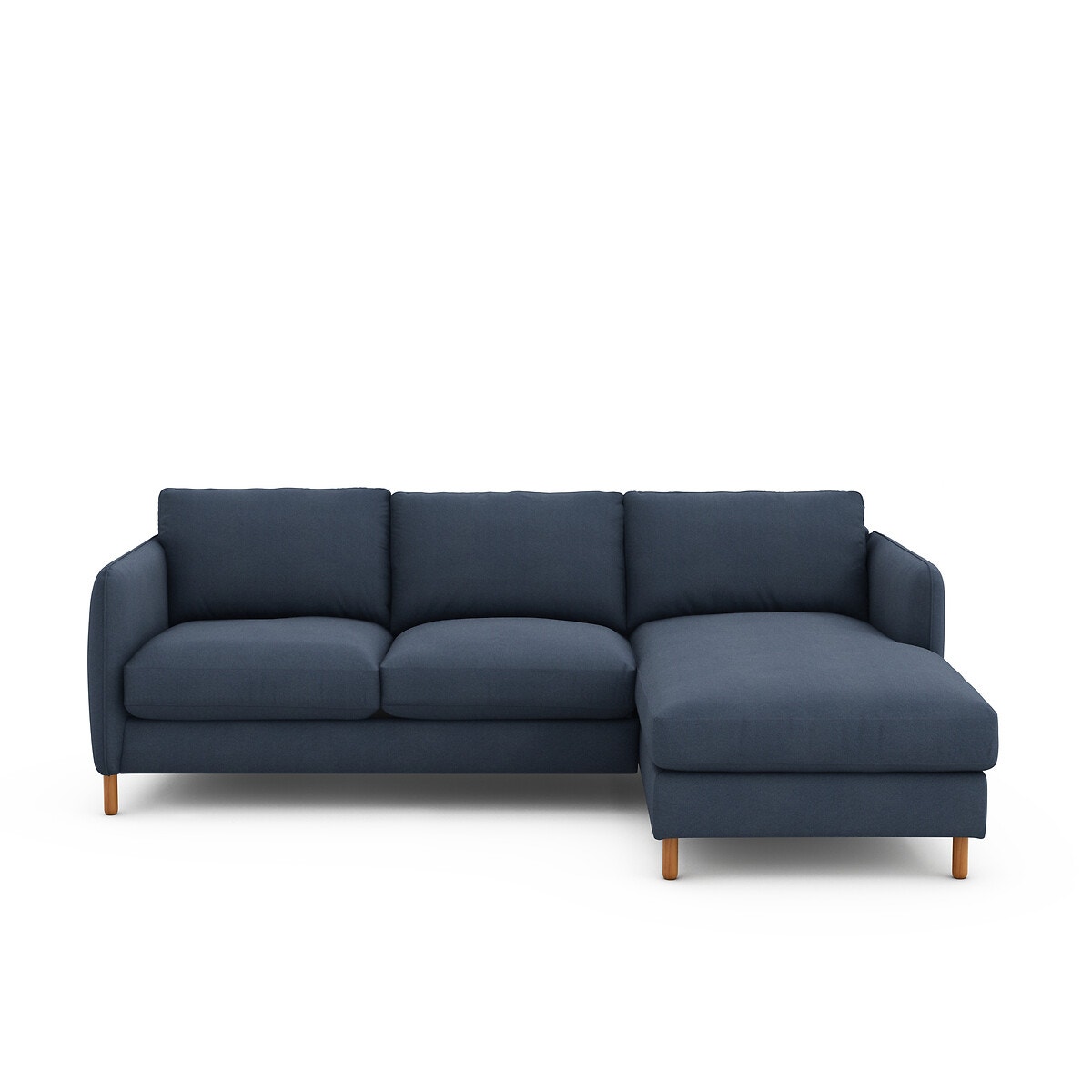 Πτυσσόμενος γωνιακός καναπές από βαμβάκι πολυέστερ Μ95xΠ240xΥ86cm