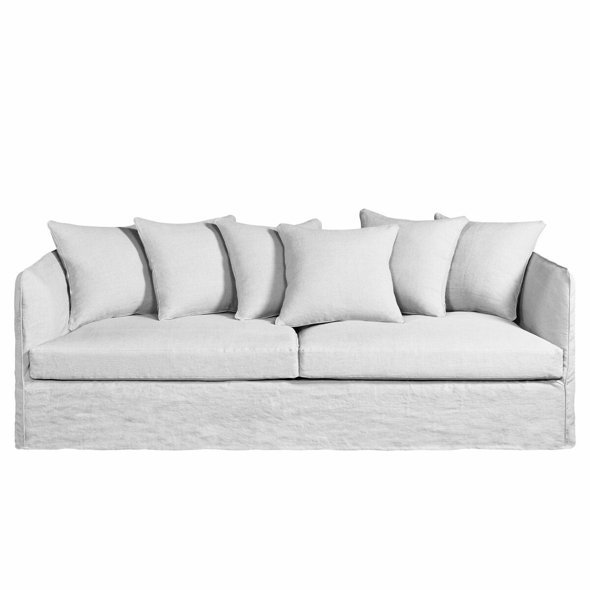 Καναπές από λινό γκοφρέ ύφασμα, Neo Chiquito