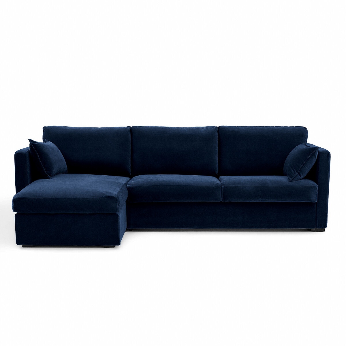 Γωνιακός καναπές από βελούδο Μ180xΠ290xΥ85cm