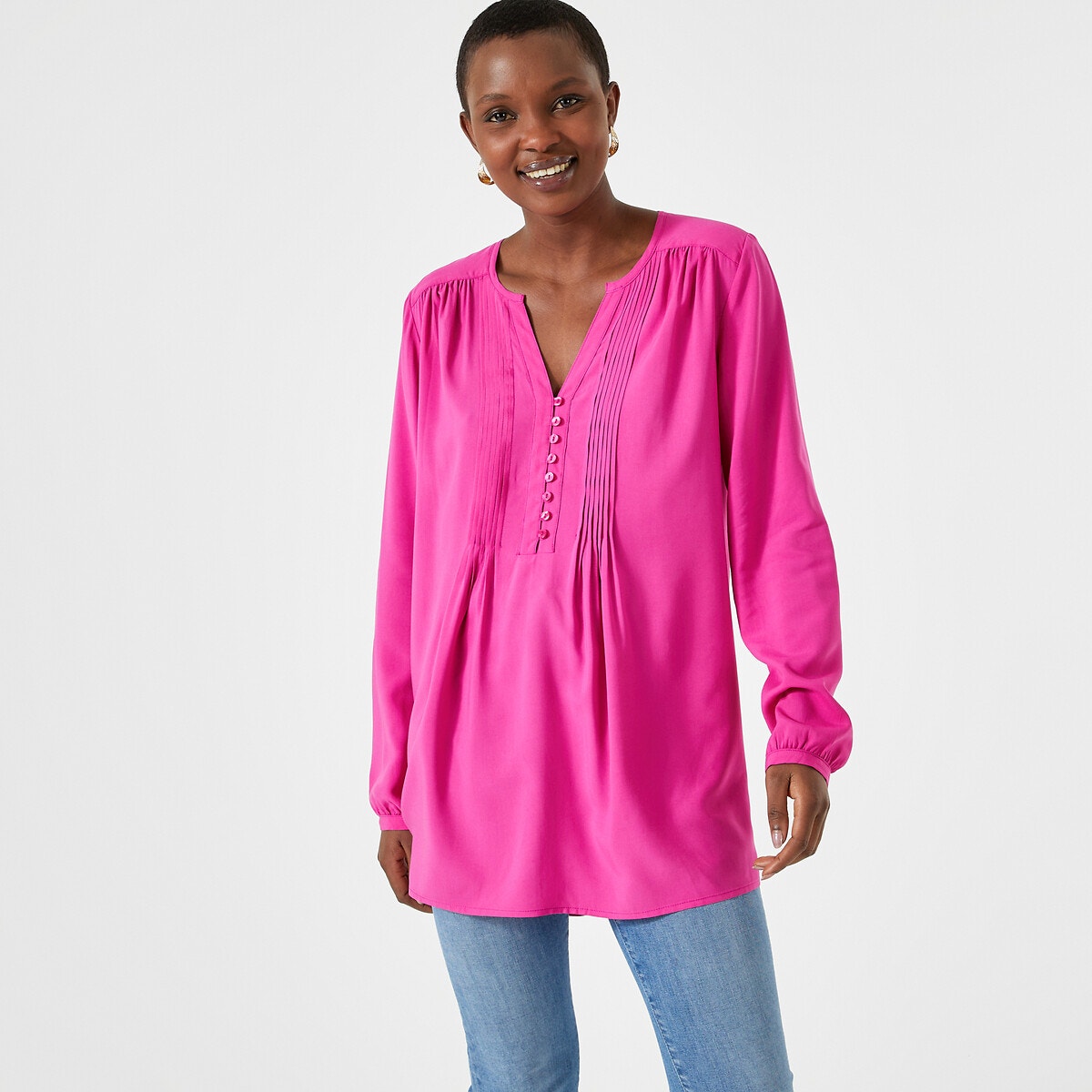 Μακρυμάνικη βουάλ τουνίκ