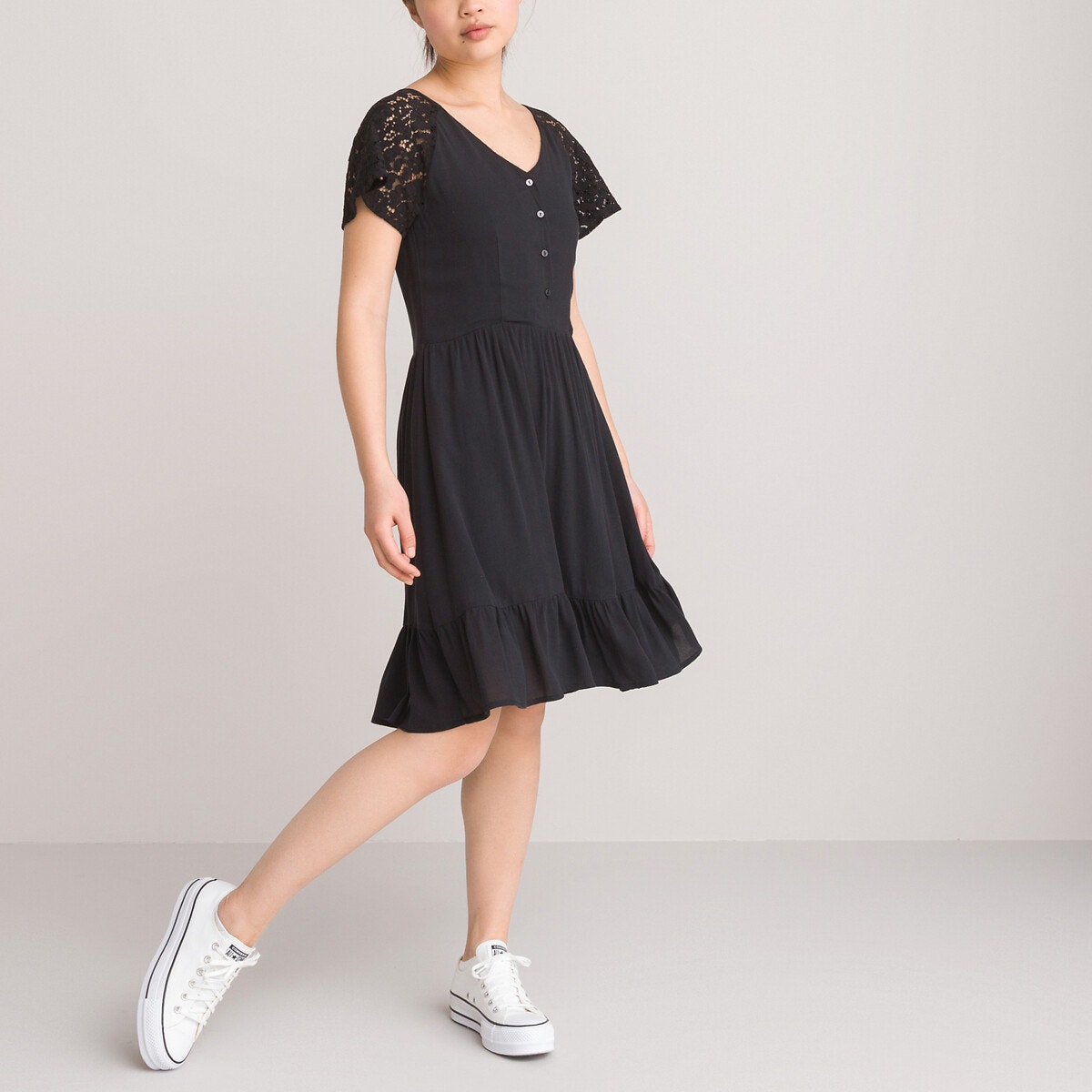ΠΑΙΔΙ | Φορέματα | Κοντά μανίκια Κοντομάνικο φόρεμα σε ίσια γραμμή, 10-18 ετών