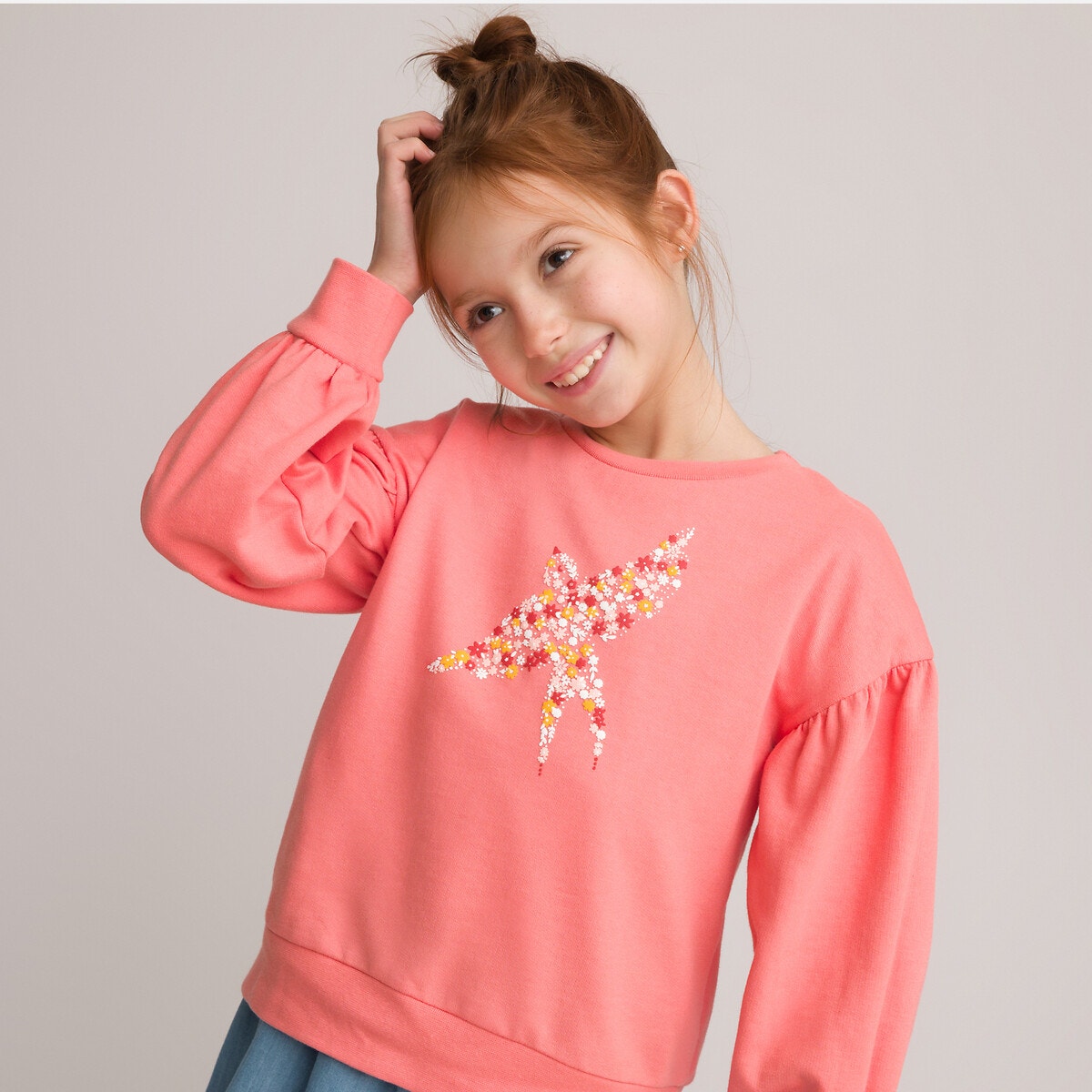 Φούτερ με φουσκωτά μανίκια