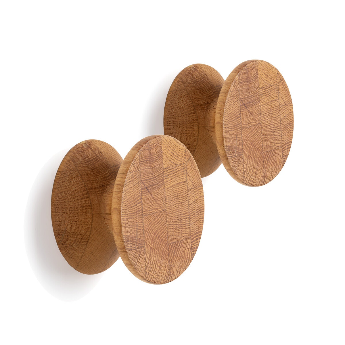 AM.PM Σετ 2 γάντζοι από μασίφ ξύλο δρυ Δ10 εκ.