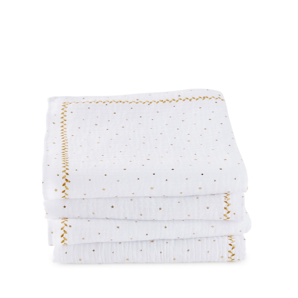 La Redoute Interieurs Σετ 4 πετσέτες φαγητού με μοτίβο αστέρια 45x45 cm