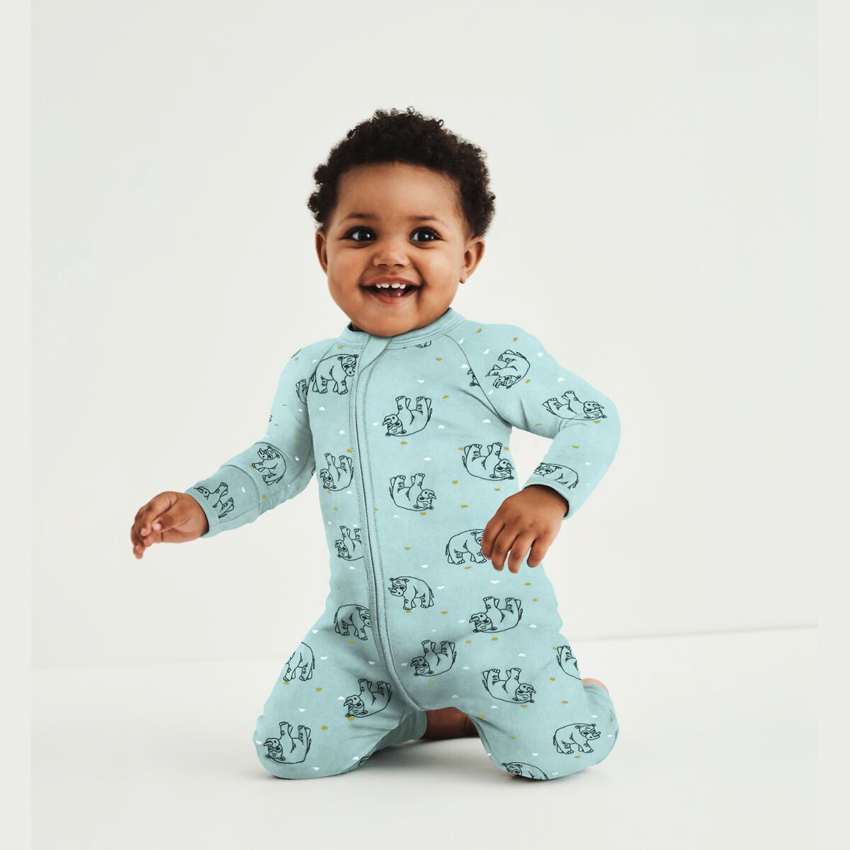 ΠΑΙΔΙ | Βρεφικά | Πυτζάμες Βελουτέ πιτζαμάκι με φερμουάρ, 1 μηνός - 2 ετών