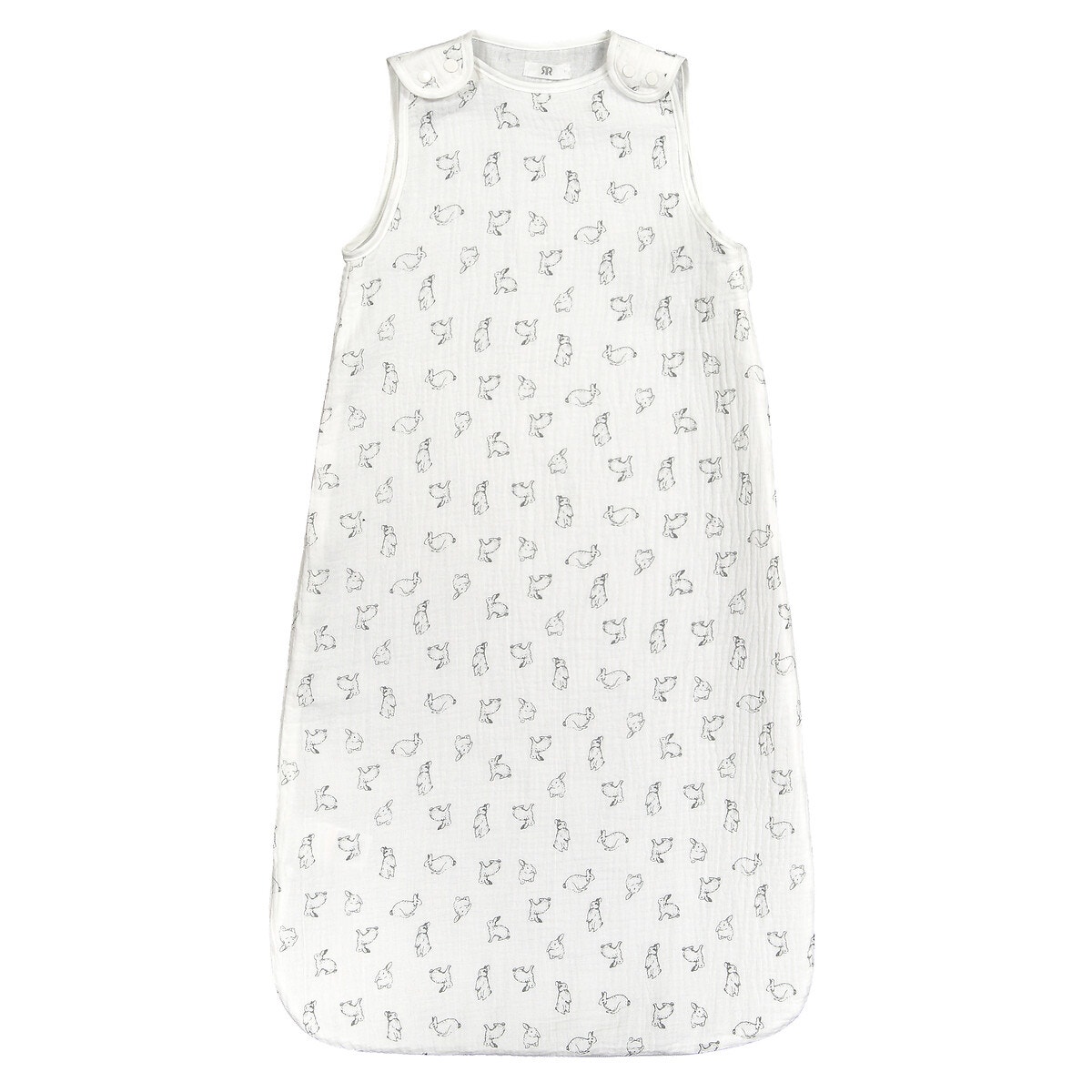 Υπνόσακος από βαμβακερή οργανική γάζα με μοτίβο κουνελάκια 0/6 μηνών