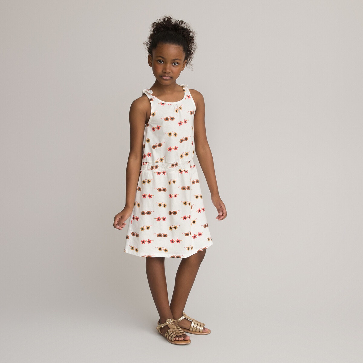 ΠΑΙΔΙ | Φορέματα | Αμάνικα Αμάνικο εμπριμέ φόρεμα από οργανικό βαμβάκι, 3-12 ετών