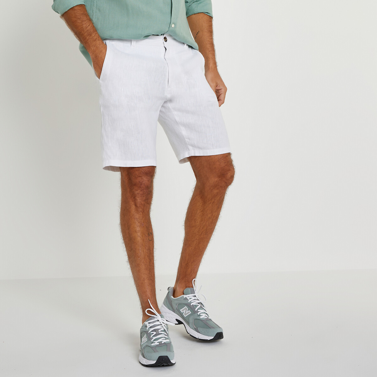 La Redoute Collections Λινή βερμούδα