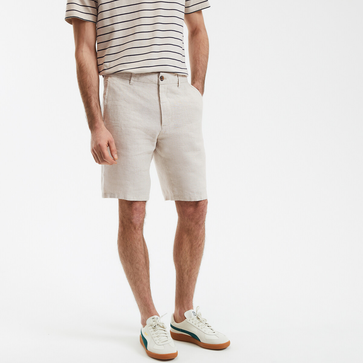 La Redoute Collections Λινή βερμούδα