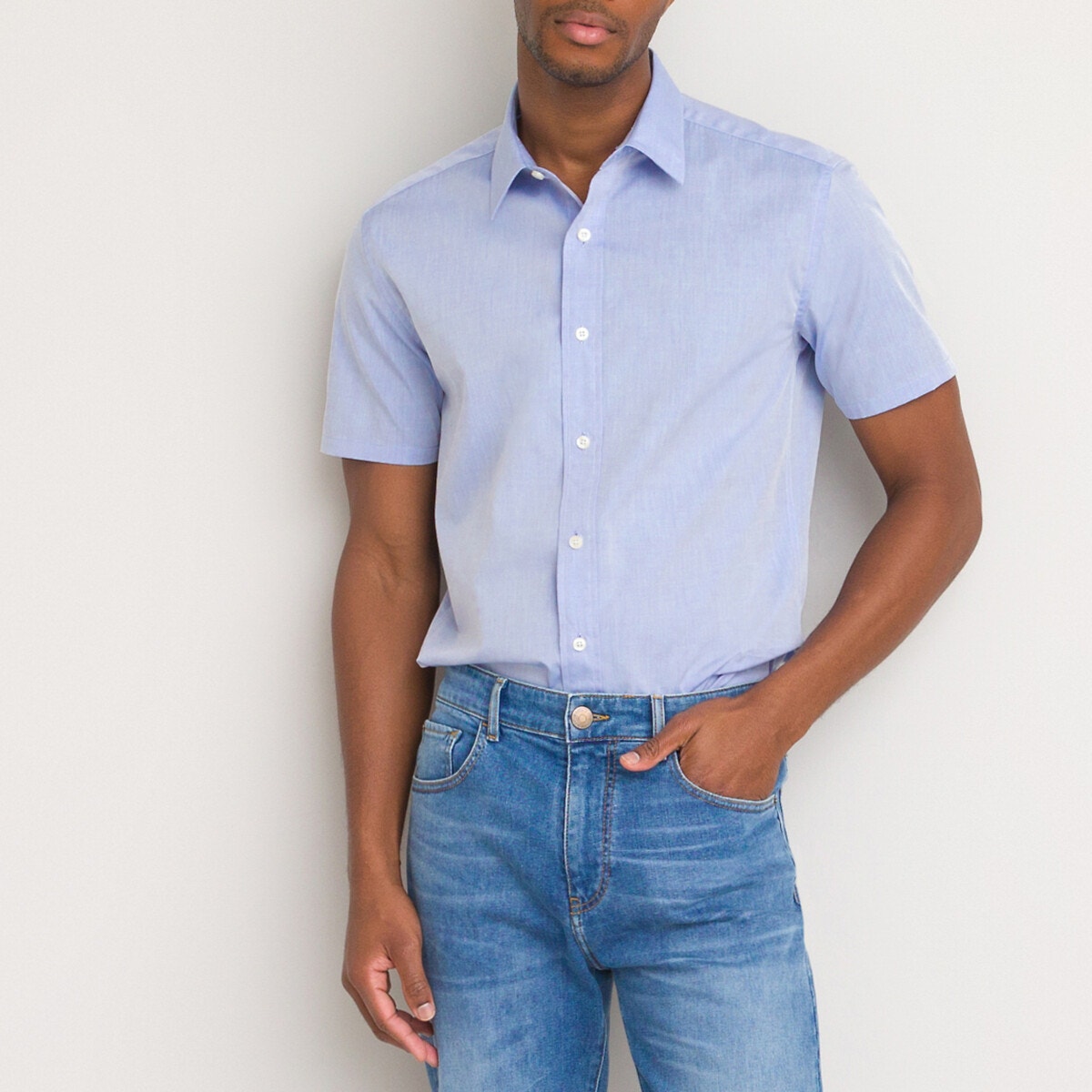 Κοντομάνικο πουκάμισο από ποπλίνα