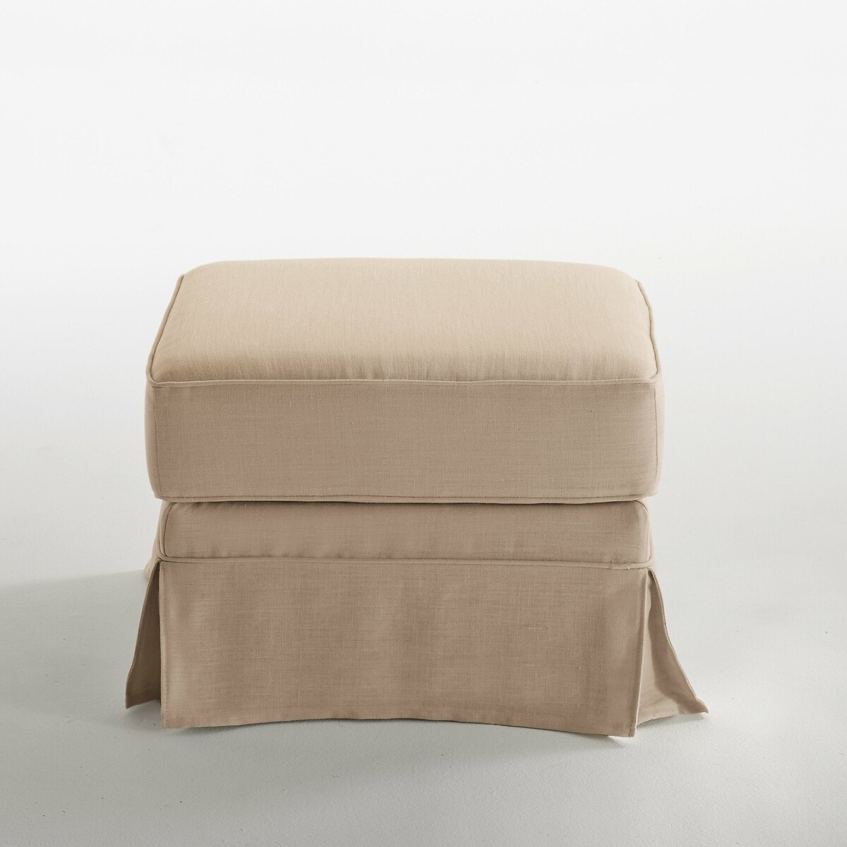 La Redoute Interieurs Εξαιρετικά άνετο ταμπουρέ από χοντρό λινό ύφασμα