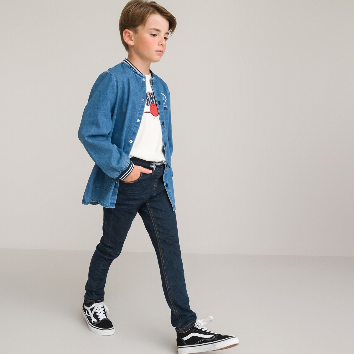 ΠΑΙΔΙ | Παντελόνια | Τζιν Slim τζιν με λάστιχο στη μέση, 3-12 ετών