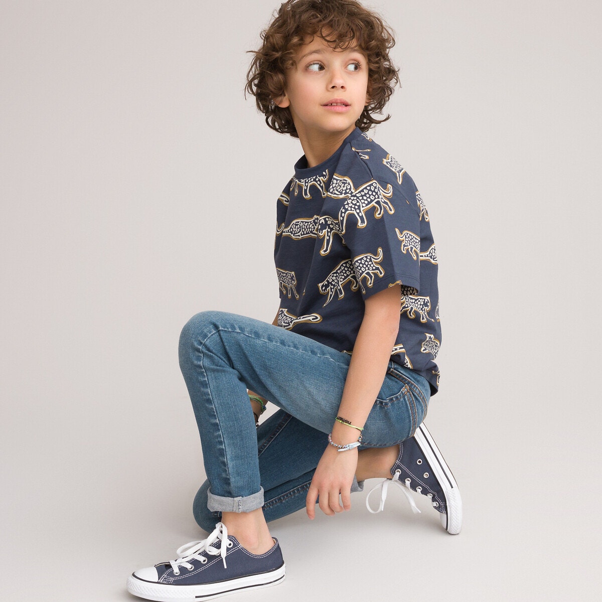 ΠΑΙΔΙ | Παντελόνια | Τζιν Slim τζιν με λάστιχο στη μέση, 3-12 ετών