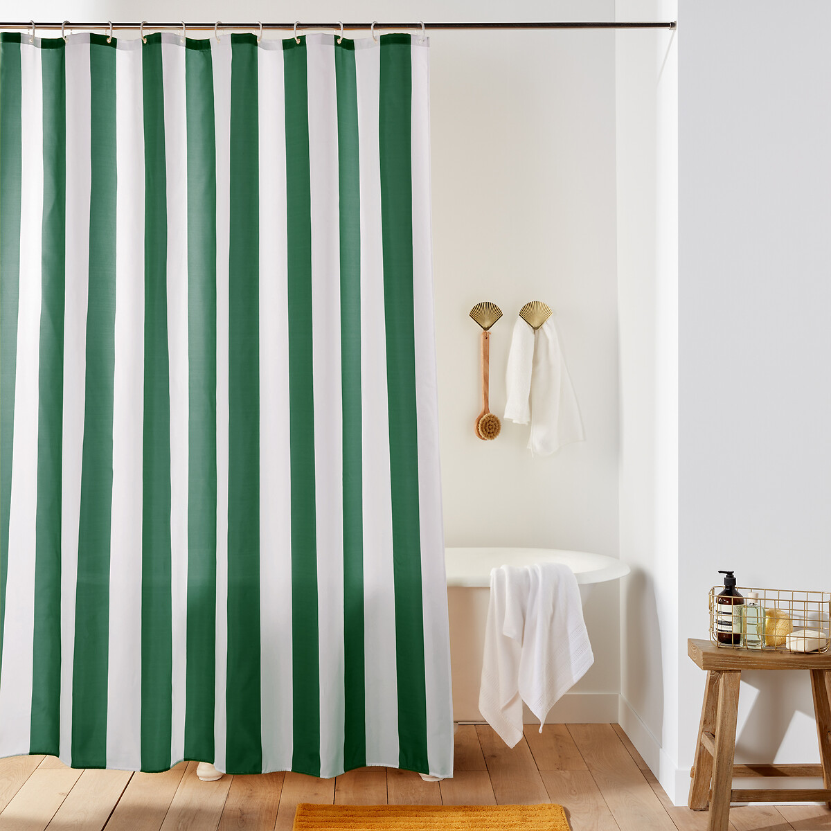 Ριγέ κουρτίνα μπάνιου 200x180 cm