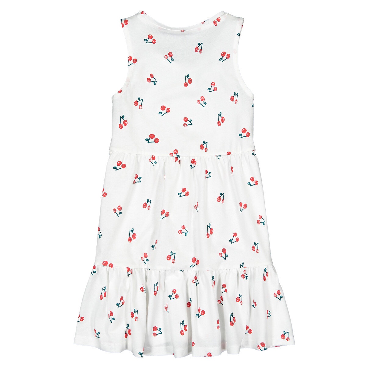 Αμάνικο φόρεμα με μοτίβο κεράσια, 3-12 ετών