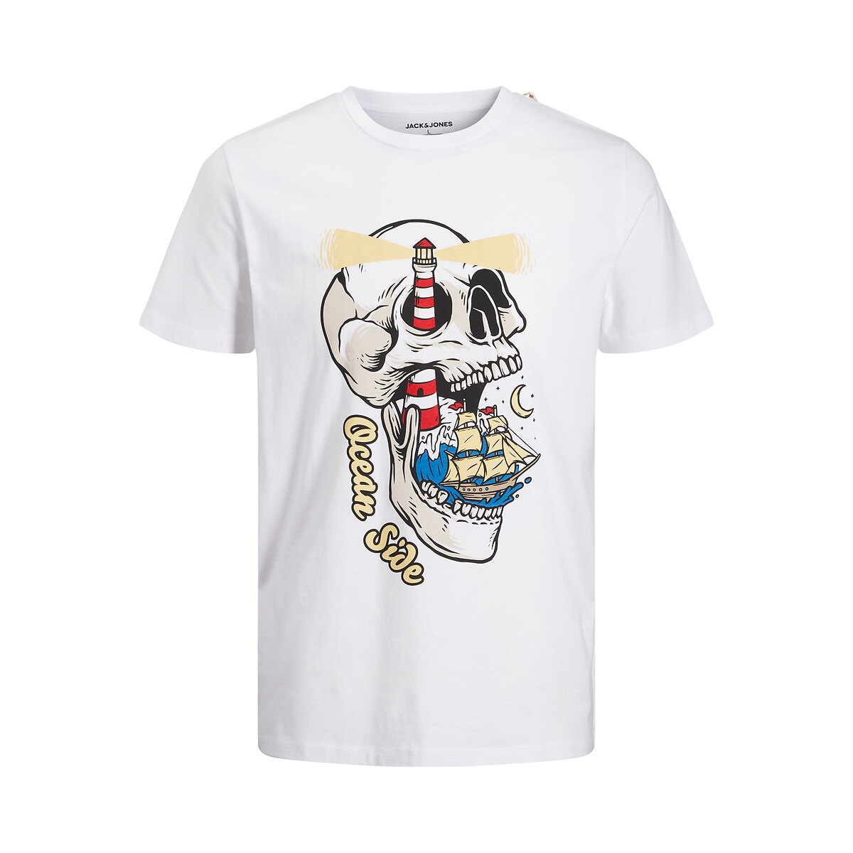 Κοντομάνικο T-shirt με στρογγυλή λαιμόκοψη, Eustace