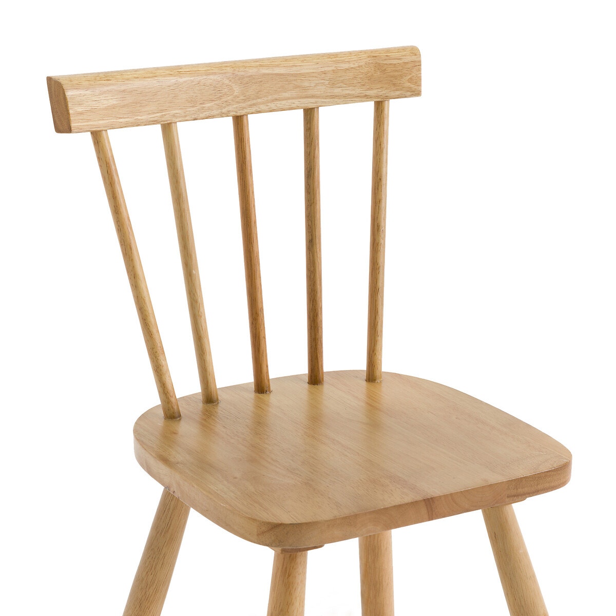 Καρέκλα με κάγκελα από μασίφ ξύλο καουτσούκ, Jimi