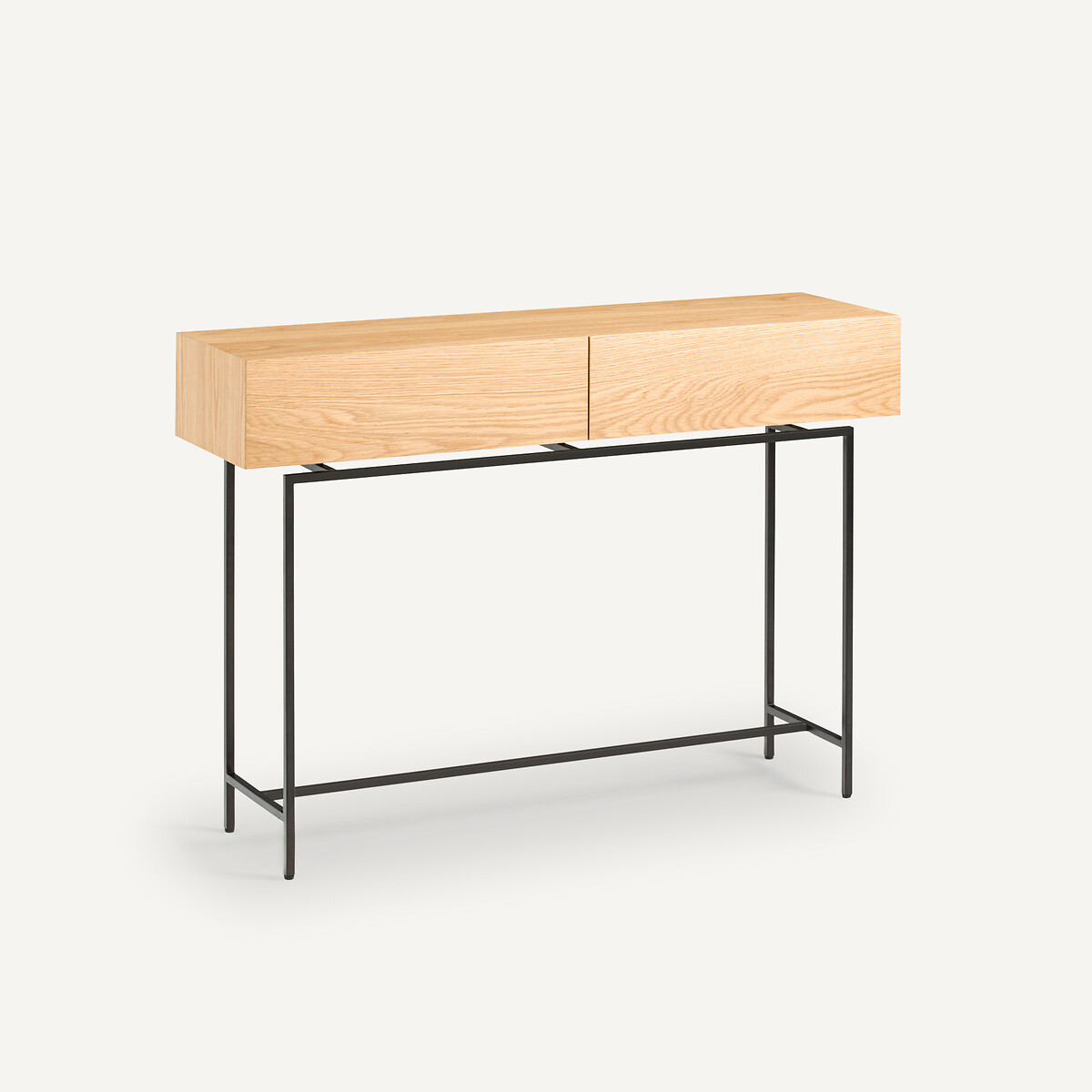 AM.PM Κονσόλα με 2 συρτάρια από ξύλο δρυ Π110xΥ77cm