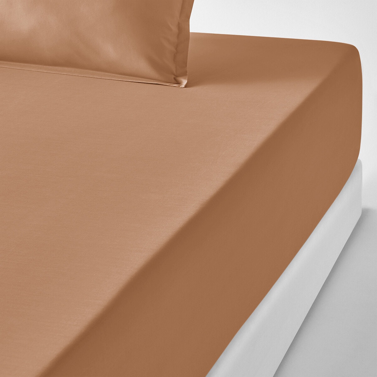 Σεντόνι με λάστιχο από βαμβακερό περκάλι με γύρισμα 35 εκ. 90x200 cm