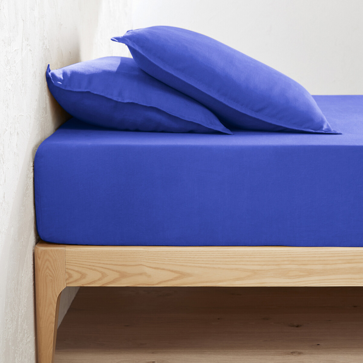 Σεντόνι με λάστιχο από προπλυμένο λινό με γύρισμα 35 εκ. 160x200 cm