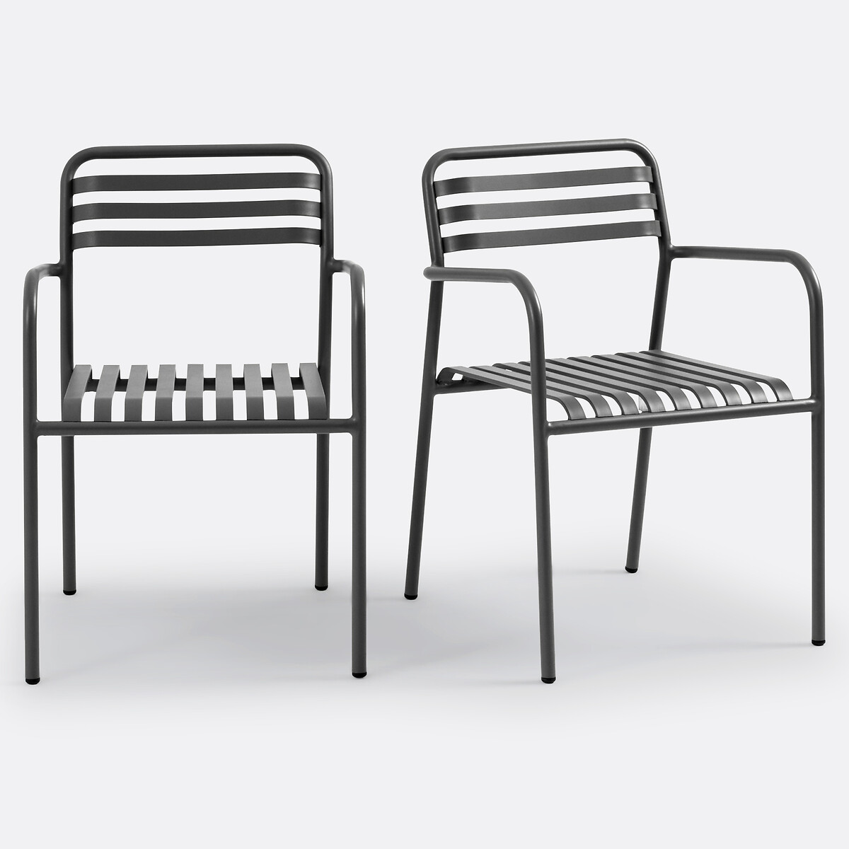 Σετ 2 πολυθρόνες κήπου από αλουμίνιο Μ60cm