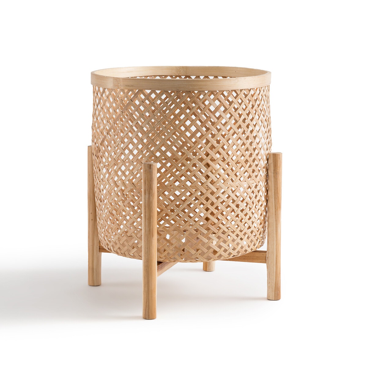 La Redoute Interieurs Κασπό με πόδι από μπαμπού Δ40 εκ. Μ46xΠ46xΥ65cm