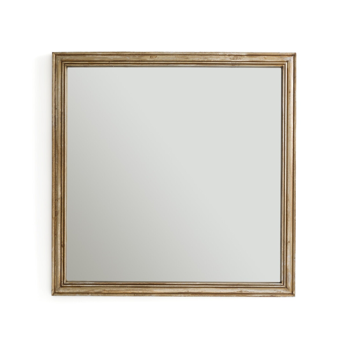 Τετράγωνος καθρέφτης από μασίφ ξύλο μάνγκο 101x101 εκ., Afsan