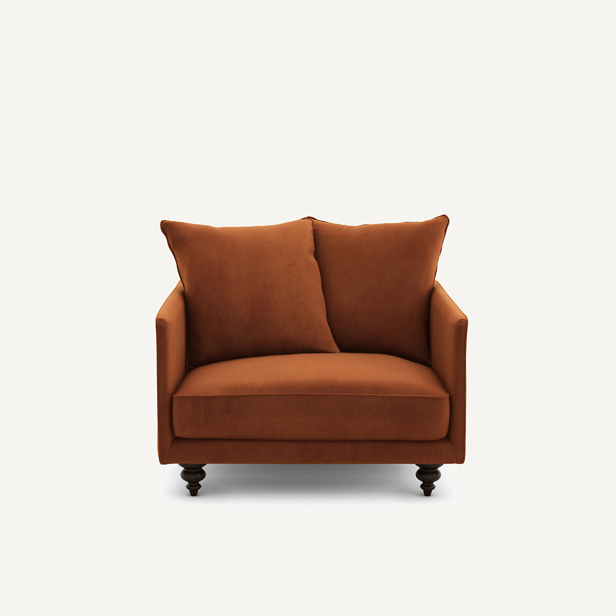 Βελούδινη πολυθρόνα Μ87xΠ87xΥ85cm