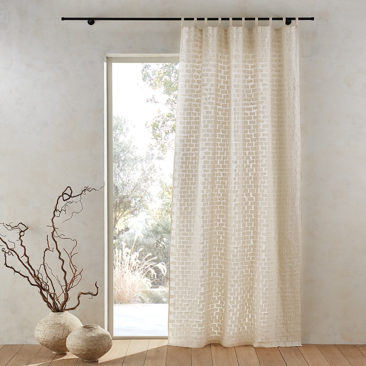 Κουρτίνα από βαμβάκι και λινό 140x260 cm