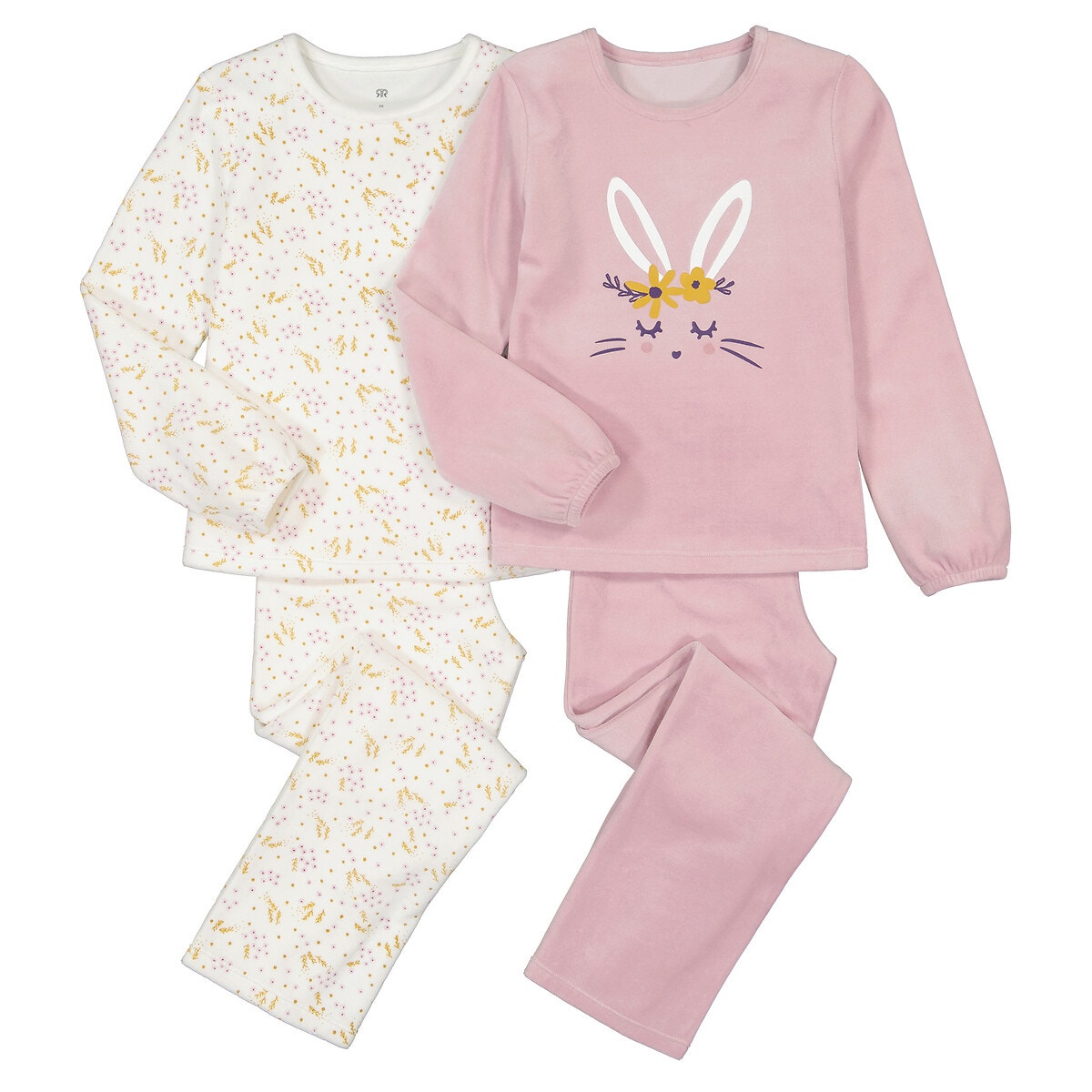 La Redoute Collections Σετ 2 βελουτέ πιτζάμες