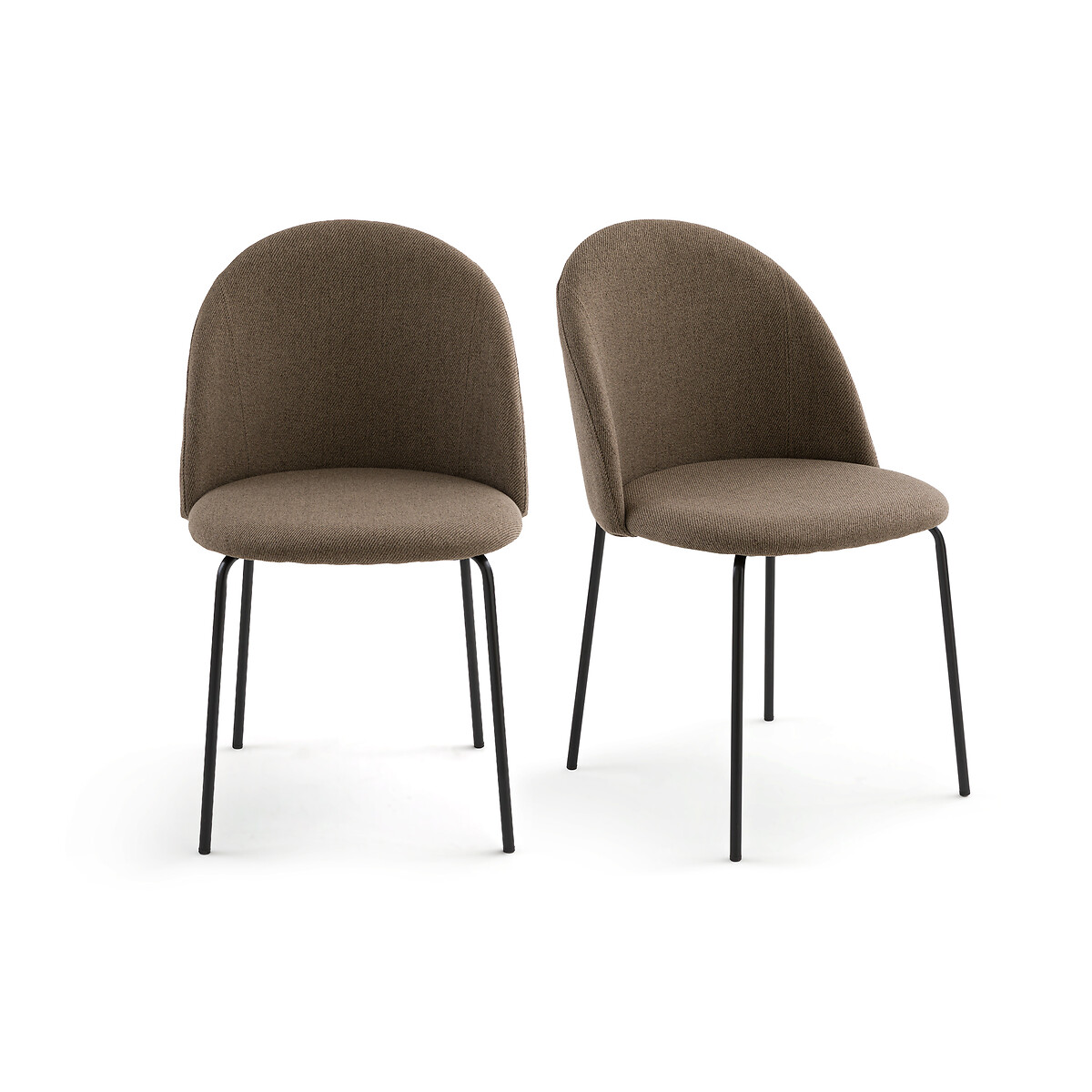 La Redoute Interieurs Σετ 2 καρέκλες με μελανζέ ταπετσαρία