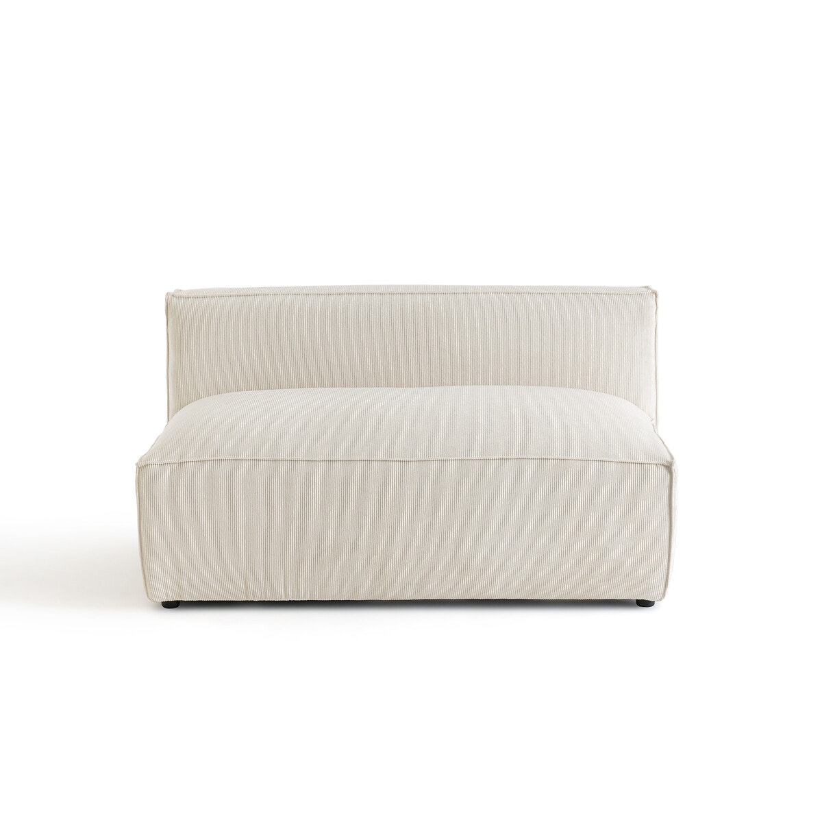 Διθέσιος καναπές από βελούδο κοτλέ Μ95xΠ133xΥ71cm