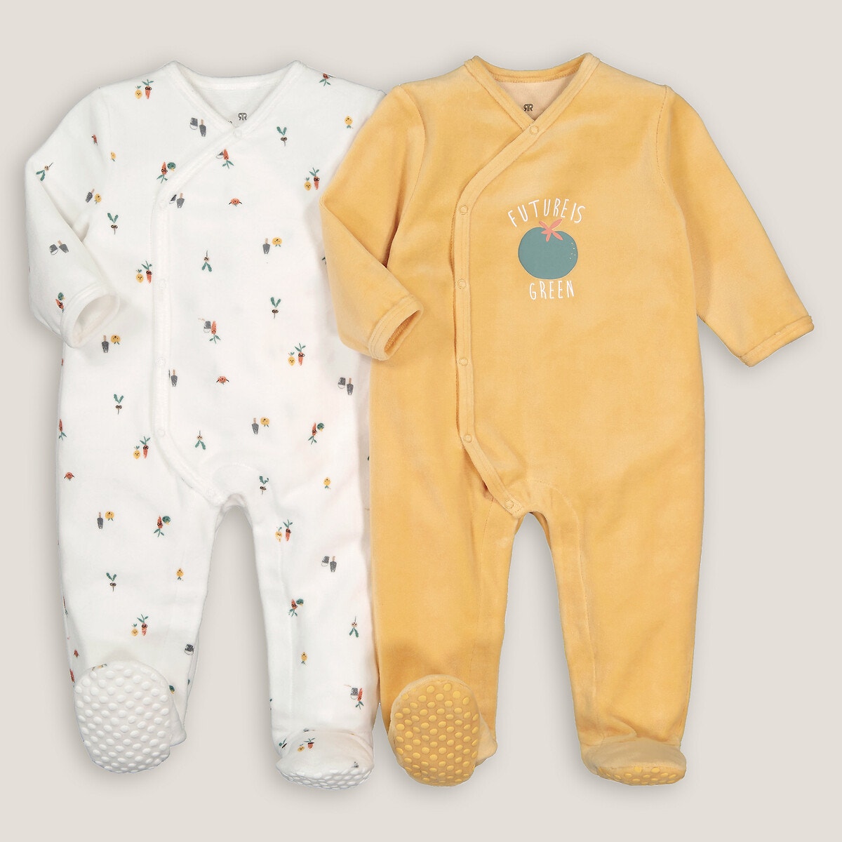 La Redoute Collections Σετ 2 βελουτέ πιτζαμάκια