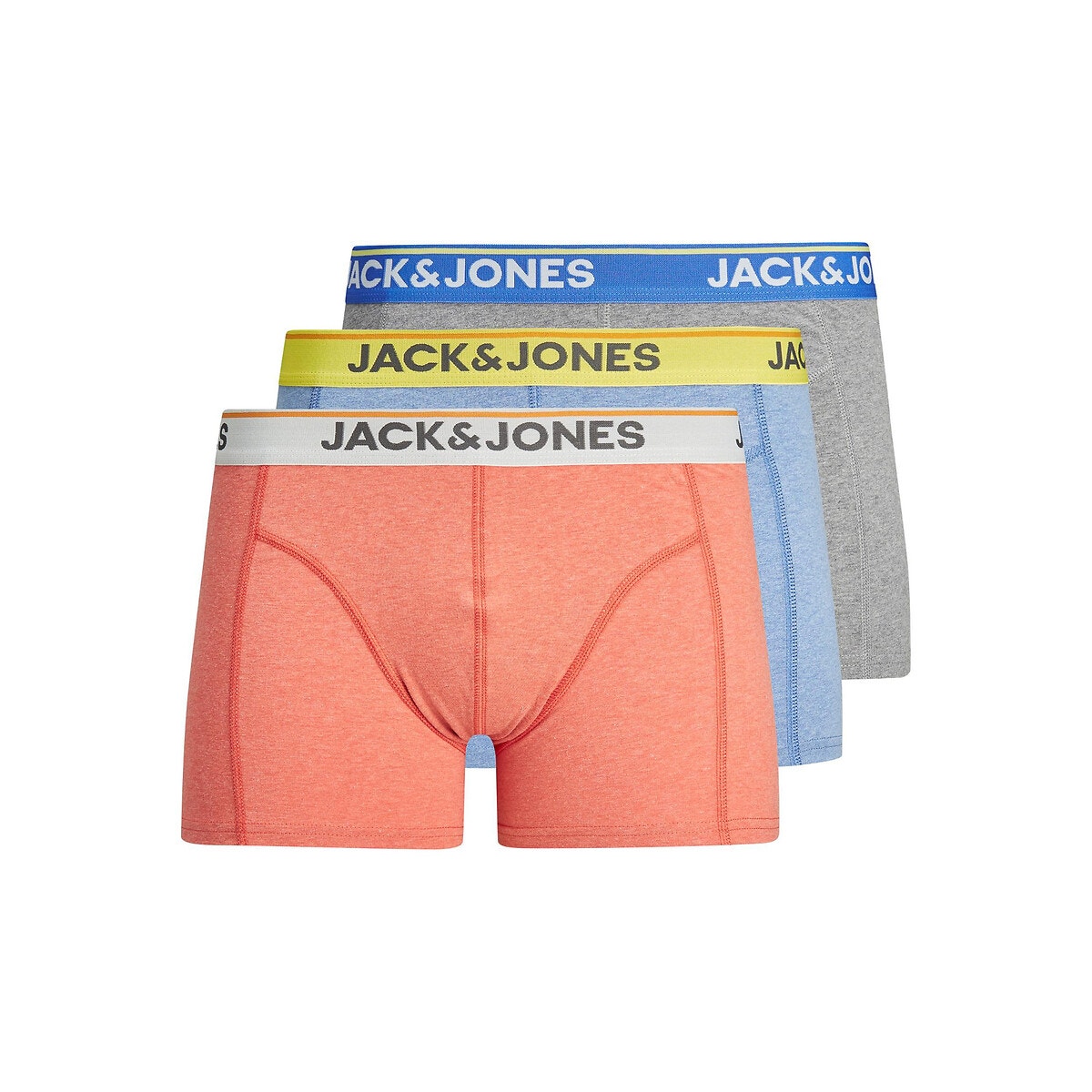 JACK & JONES Σετ 3 μονόχρωμα μποξεράκια