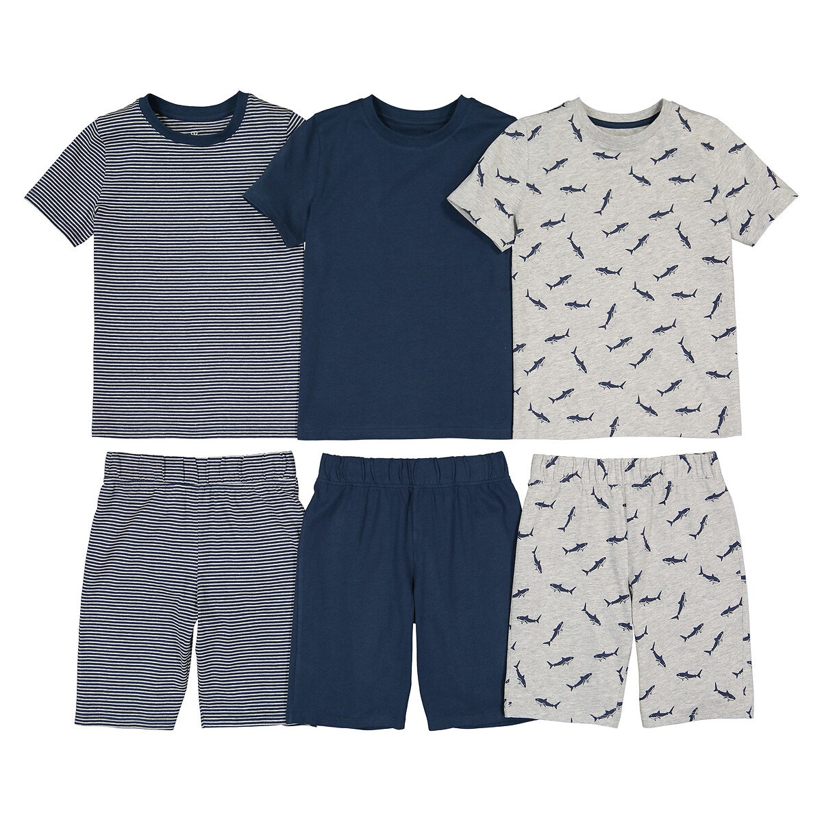 La Redoute Collections Σετ 3 πιτζάμες με σορτς