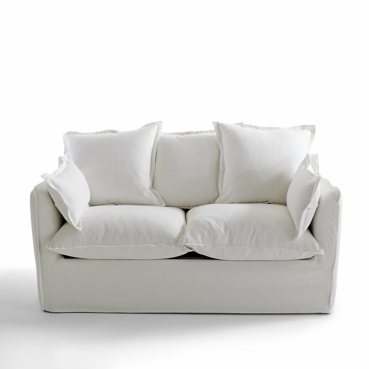 Πτυσσόμενος καναπές-κρεβάτι από βαμβάκι και λινό με τεχνολογία Bultex, Odna