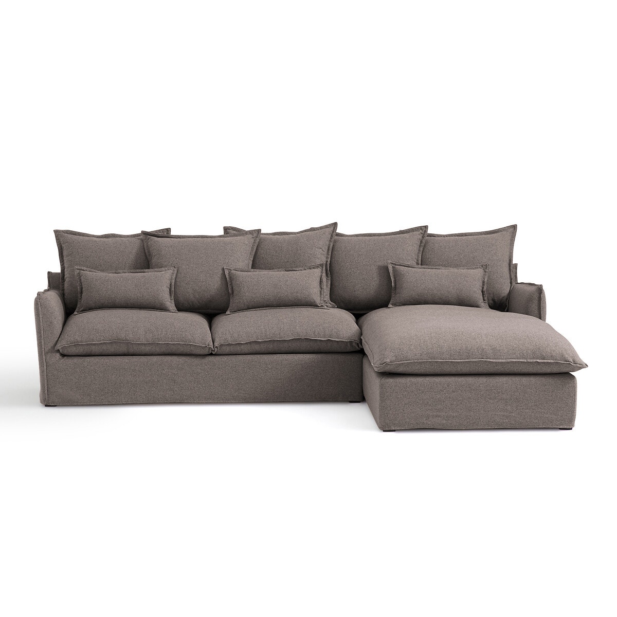 Γωνιακός καναπές-κρεβάτι από πολυέστερ με τεχνολογία Bultex, Odna