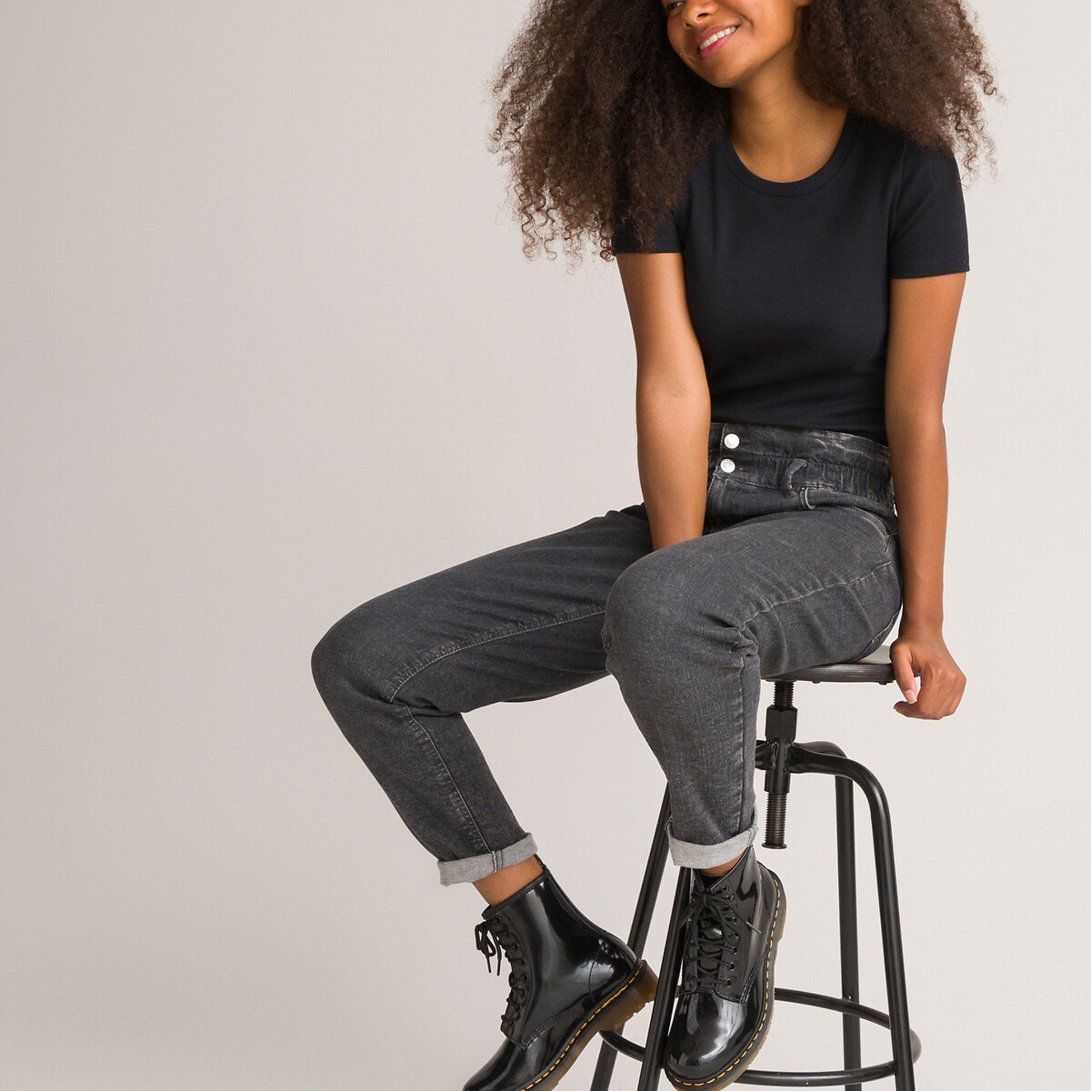 Σετ 2 κοντομάνικα ριμπ T-shirt