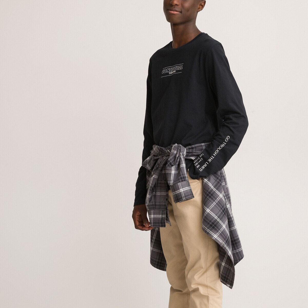 Μακρυμάνικη μπλούζα με κείμενο