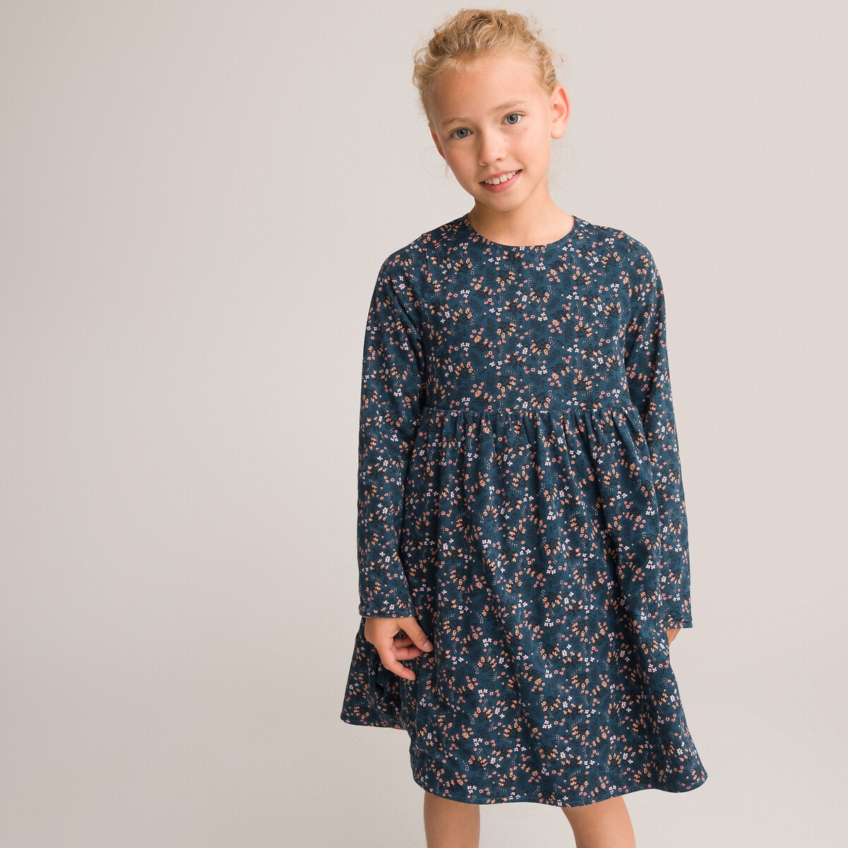 Μακρυμάνικο φόρεμα διπλής όψης