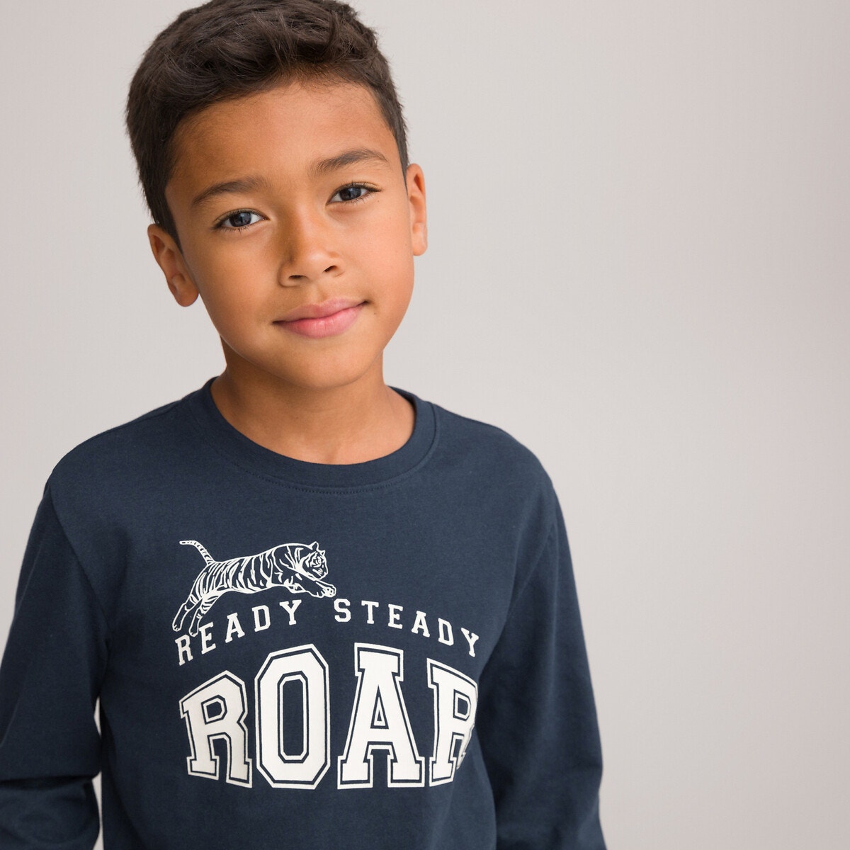 Μακρυμάνικη μπλούζα με στάμπα μπροστά