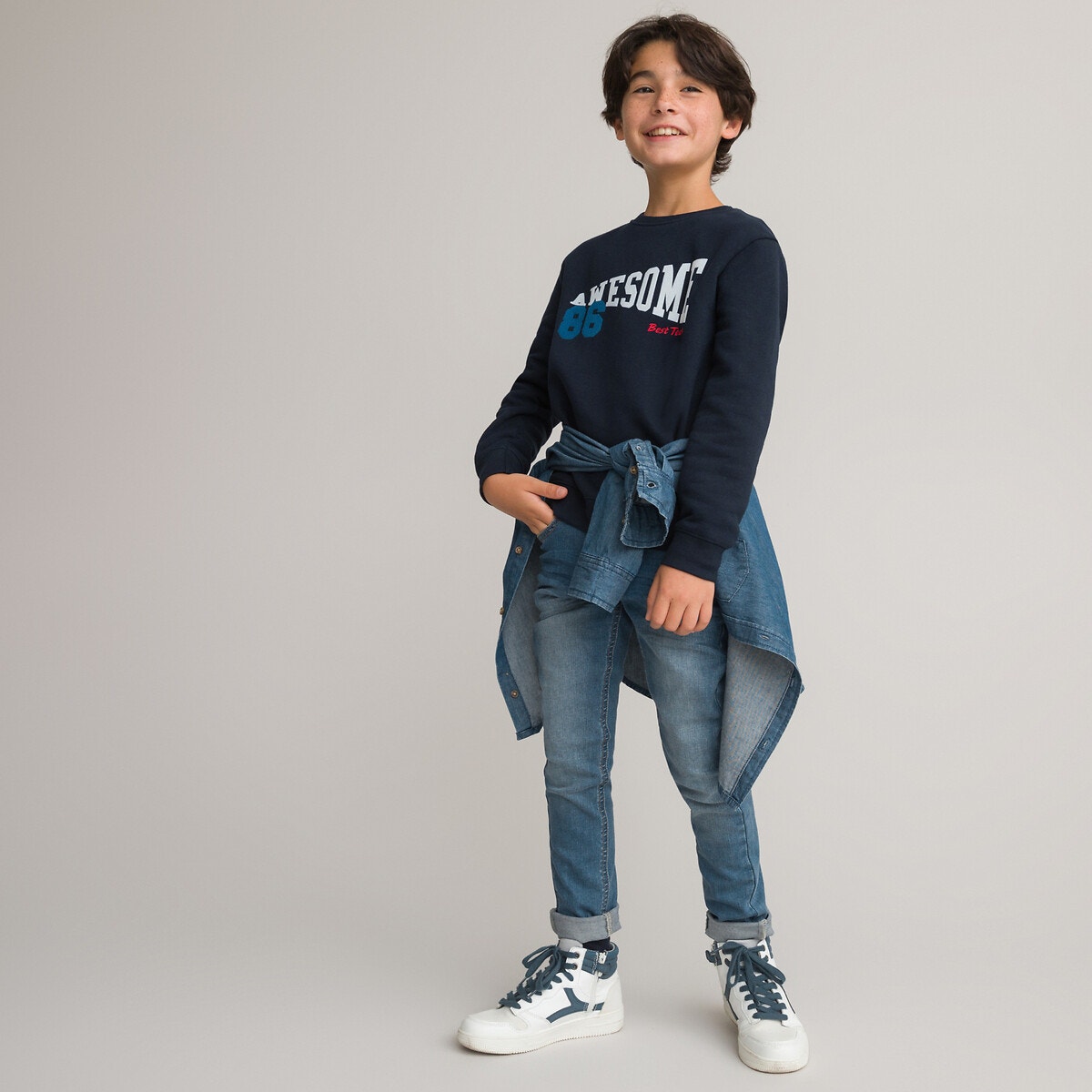 Φούτερ από μαλακή φανέλα