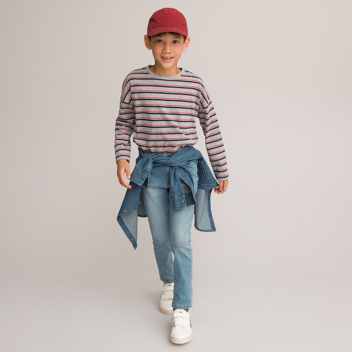 Μακρυμάνικη ριγέ μπλούζα