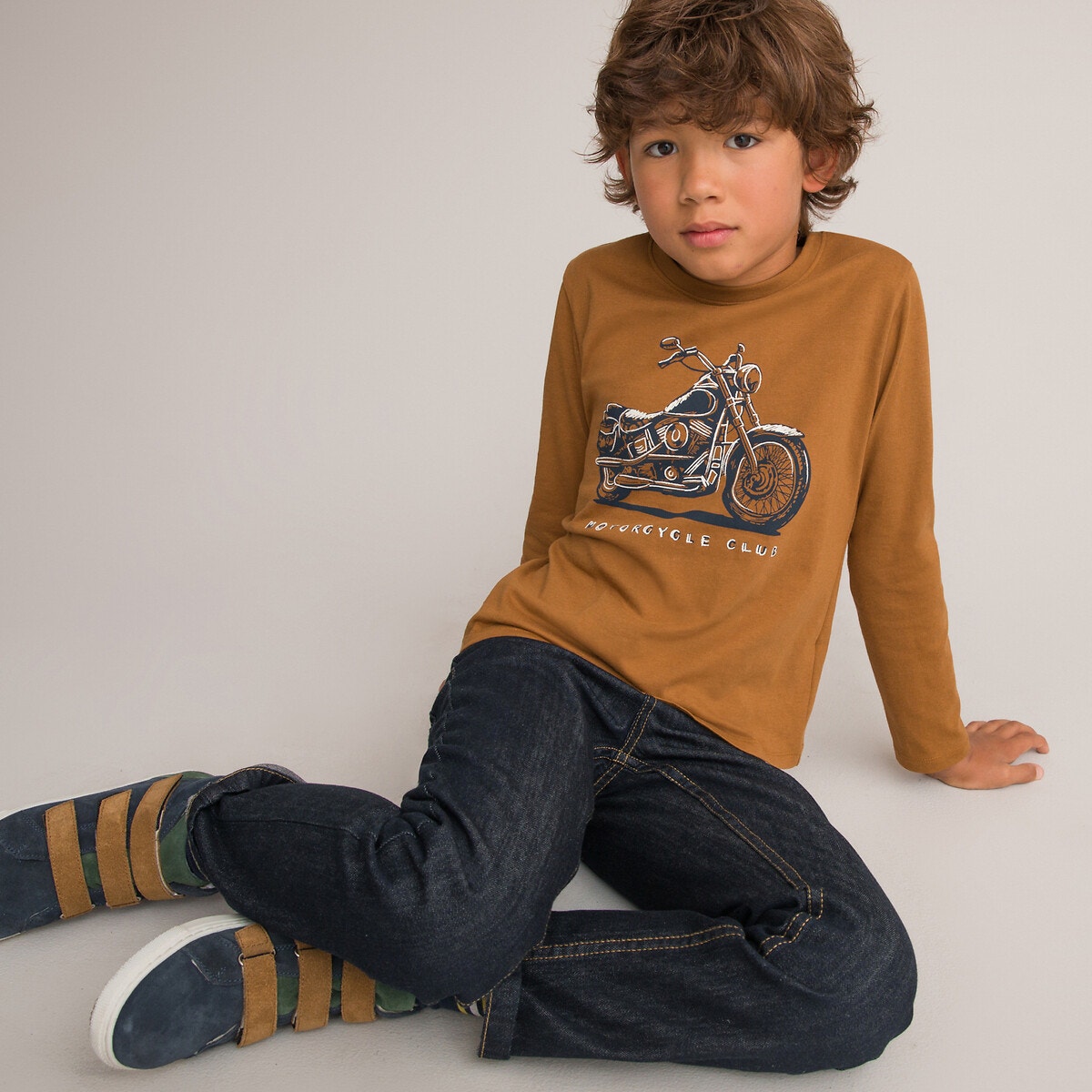 Μακρυμάνικη μπλούζα με στάμπα μοτοσικλέτα