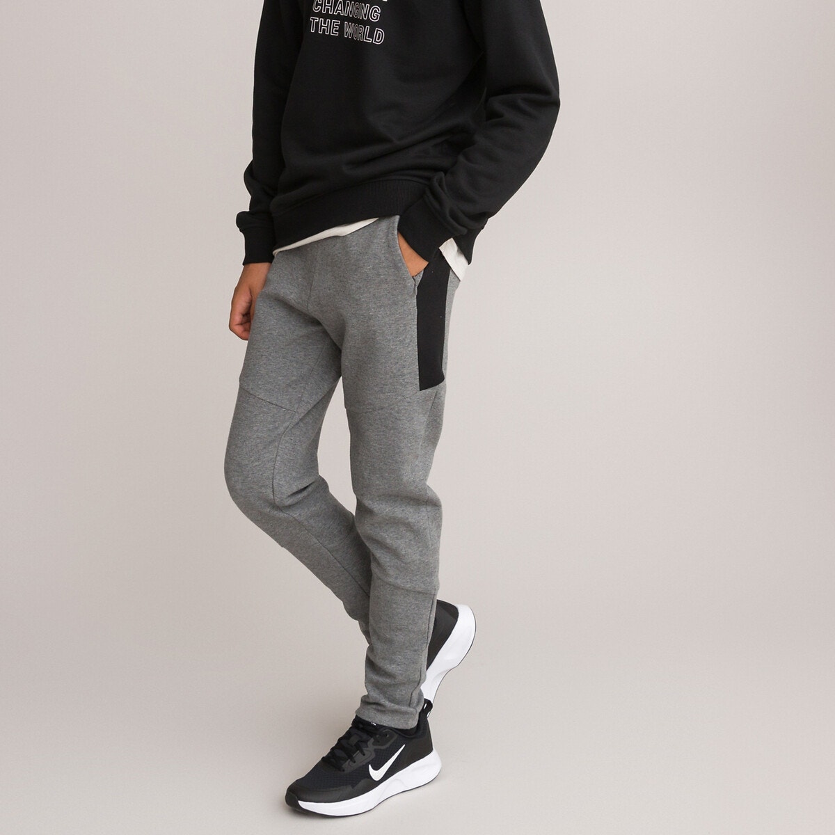 La Redoute Collections Παντελόνι φόρμας από φανέλα